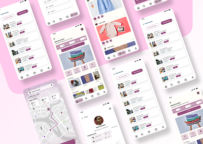 Clothing Mobile App Concept app case study design mobile product design ui ui kit uiux