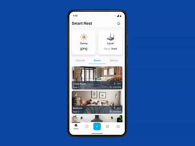 Smart Home app app design figmadesign smart home ui uidesign ux webdesign