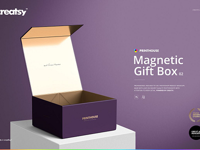 Magnetic Gift Box Mockup Set 02 creatsy custom customizable design etsy magnetic gift box mockup set 02 personalized print printable printed printing shop sublimated sublimation template