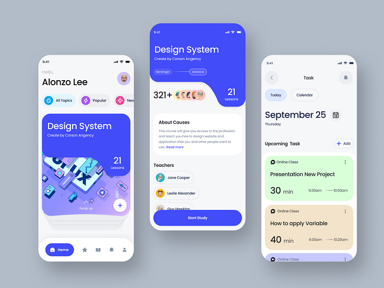 E-Learning App by Mostafizur Rahaman on Dribbble
