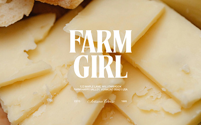 Farm Girl | Artisan Cheese | Branding artisan cheese brand brand design brand identity branding cheese design designer farm graphic design identity logo logo design logo maker logotype typography visual identity