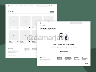 Online Shop Gayarupa | Order and Shop Pages design online shop ui ux website