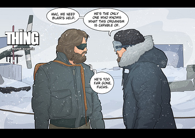 The Thing (1982) Movie Fanart comic comic art comic book comic page graphic novel illustration movie thething thething1982