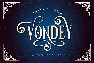 Vondey - Holiday Font & Ornaments christmas decorative font christmas font decorative font display decorative font display font holiday font swirly display font vondey holiday font ornaments