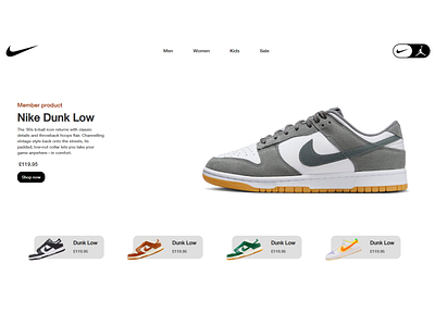 Nike Webpage - Concept concept nike nike shoe ui ux web design webpage website