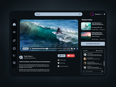 Live Streaming Platform UI/UX design engagement livestreaming streaming twitch ui uiux userexperience ux