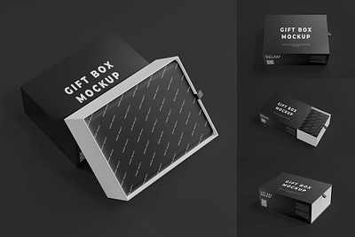 Bundle Gift Box Mockup 3d background blank bundle gift box mockup container design empty isolated pack package packaging paper square vector white