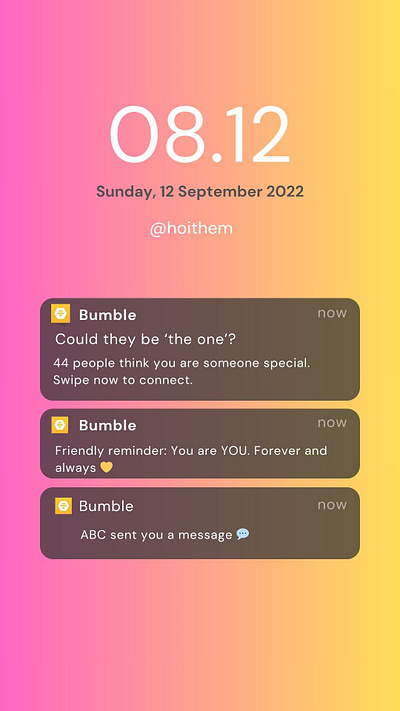 Bumble Notifications app bumble content design copywriting design microcopy ui ux ux design ux writing