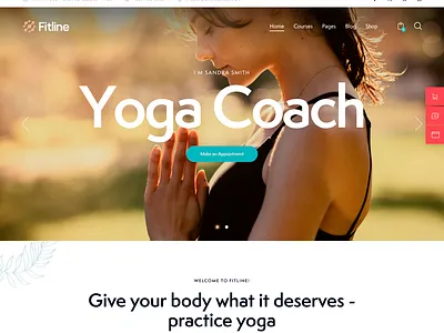 FitLine — Online Fitness Coach WordPress Theme design illustration ui web design web development webdesign woocommerce wordpress wordpress theme wordpress themes
