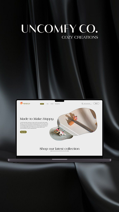 UncomfyCo. Redesigned website cool design design figma landingpage trending ui user interface website website design