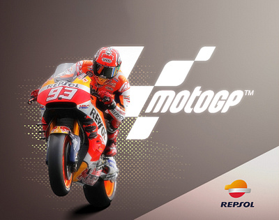 Photo Manipulation | MotoGP | Repsol adobe photoshop bike designer graphic design motogp photo manipilation poster design repsol sports