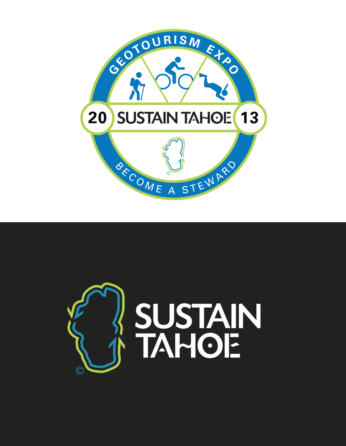Sustain Tahoe - Brand Design advertising brand design branding branding design event design experience design graphic design identity logo marketing sustainable design visual identity