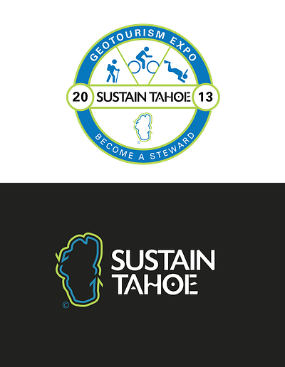 Sustain Tahoe - Brand Design advertising brand design branding branding design event design experience design graphic design identity logo marketing sustainable design visual identity