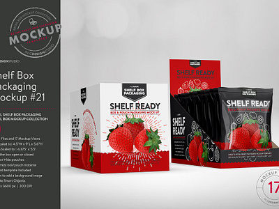 Retail Shelf Box 21 Packaging Mockup box cardboard carton chips doecut packaging paper perforation pouch products retail ready shelf shelfready supermarket