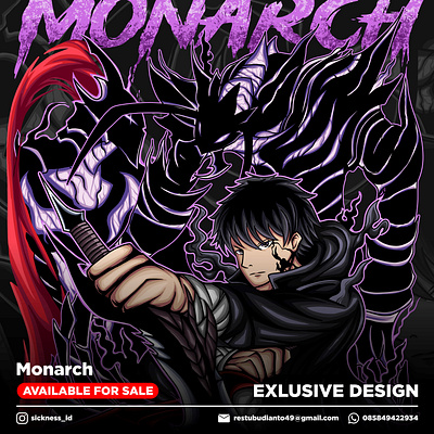 Monarch Solo Leveling (Sold) anime animenew beru igris jinwoo manga manhwa monarch shadow monarch sololeveling sololevelingapparel sololevelingdesign sungjin sungjinwoo