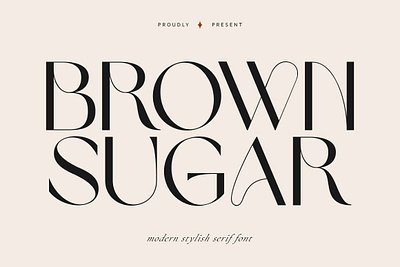 Brown Sugar Modern Stylish aesthetic font brown sugar modern stylish chic font classy font display font elegant font fashion font feminine font glamour font invitation font lovely font luxury font minimalist font retro font serif display vintage font wedding font