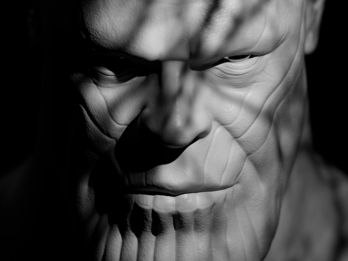 Epic Thanos Sculpture Revealed 3d 3d motion c4d character cinema 4d design marvel motion design motion graphics redshift render rizomuv sculpting thanos zbrush