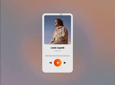 Music Player Interaction interaction design motion graphics music player uix