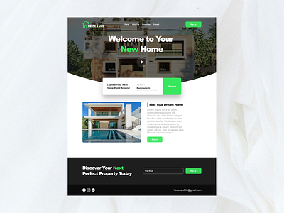 House & Life design landing page product design ui uiux uiux design ux