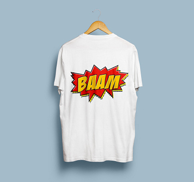 Introducing a whimsical merchandise design inspired by Baam! 🌟 baam branding cartoonish classic creative design font graphic design merchandise professional tshirt vector