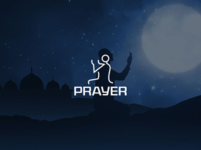 Prayer Logo best logo brand logo branding design graphic design icon logo illustration logo logo design logo mark namaj prayer logo salat the prayer