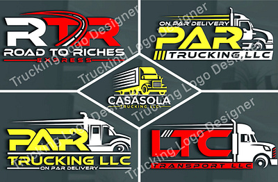 Trucking Logo. Trucking Company Logo Design. Premium Logo Vector 3d animation graphic design logo modern logo motion graphics ui