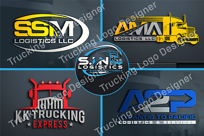 Trucking Logo. Trucking Company Logo Design. Premium Logo Vector 3d animation graphic design logo modern logo motion graphics ui