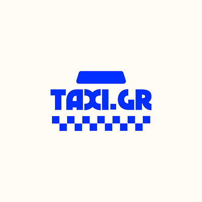 Retro Logo: taxi.gr brand branding greek logo logotype retro