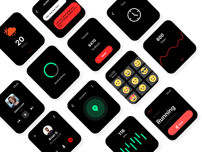 Apple OS watch screen design design ui ux watch os