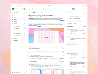 Issue Tracking App - Issue Detail Page. dashboard graphic design issues product design task management ui design ux ux design web app web design