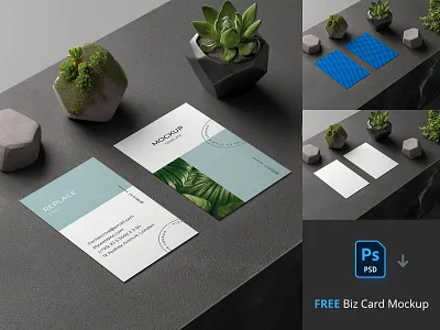Free Business Card Mockup #2 card