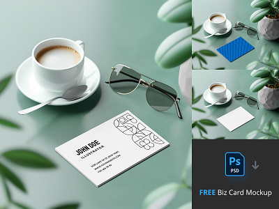 Free Business Card Mockup #4 card