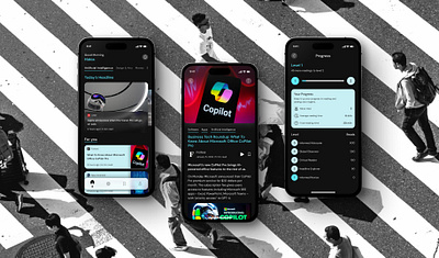 MOBILE NEWS APP CONCEPT app article brand identity branding concept dark dashboard design design system figma minimalism mobile mockup modern design motion graphics news ui uiux ux website