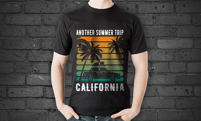 Summer trip california t-shirt design amazon