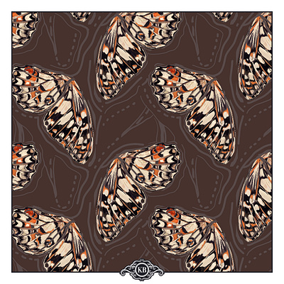 "Cocoa Dreams" Ethereal Butterfly Watercolor brown color butterfly inspiration butterfly watercolor dribbble fabric design fiverr handdrawn kb art treasure patterbank pattern pattern inspiration print design printed fabric seamless textile print upwork watercolor print