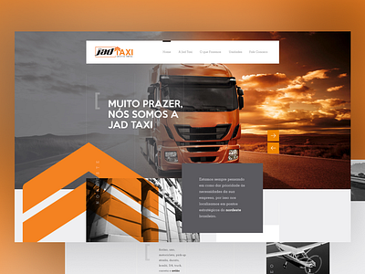 Jad Taxi design interface logistica logistics site ui ux web web design