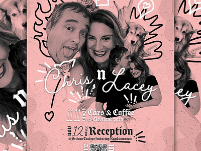 Event Flyer - Chris and Lacey invitations design graphic design graphics illustration