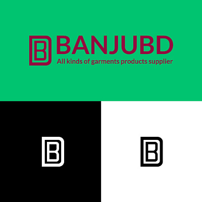 Banjubd logo branding createspac graphic design letter logo logo logo design minimal logo mogra