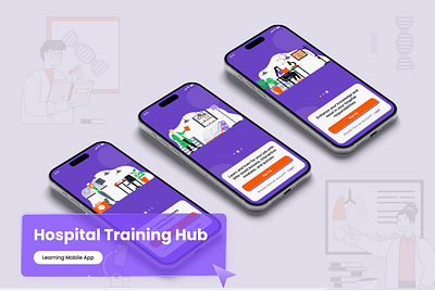 Onboarding Medical Education: Your Hospital Learning Companion design healthcare hospital medical mobile app onboarding