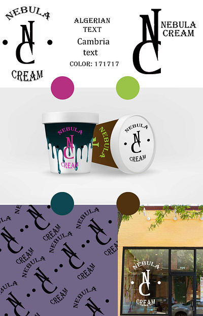 Nebula cream art branding branding design design digitalartist graphic design illustration logo logo design mock ups mockup photoshop typography ui visual
