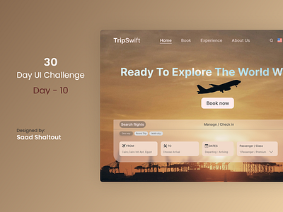 Travel booking website design ui ux web design