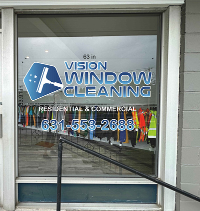 Vision Window Storefront Graphics brand identity branding graphic design window graphics