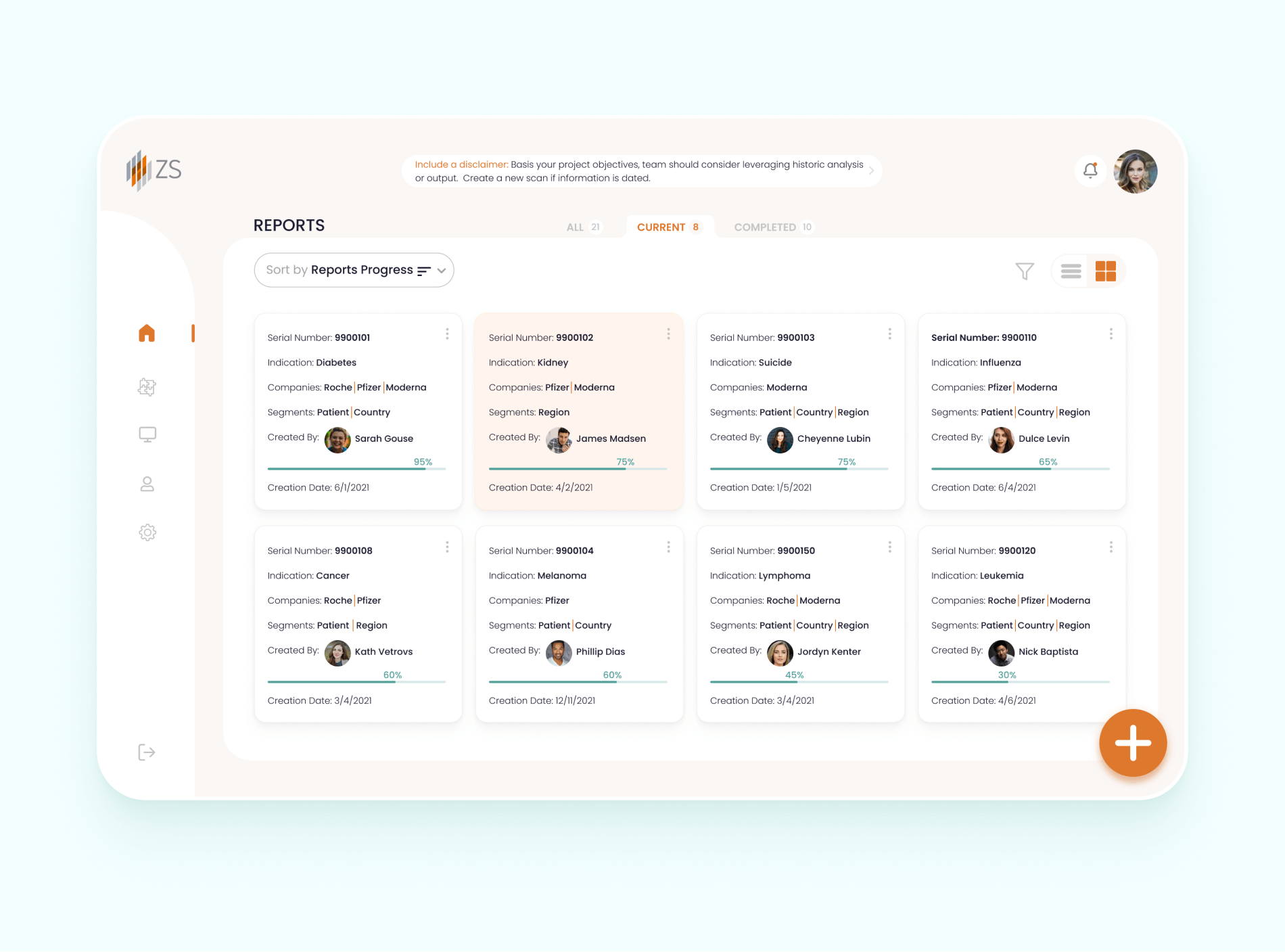 Example of Web Application UI