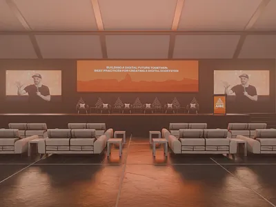 AIBC Summit | Stage Visual 3d 3d art aibc animation blender conference cycles design graphic design lighting modelling motion graphics render screen speakers stage summit ux visuals