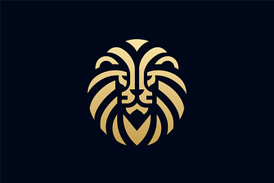 Lion Logo Design animal logo branding design gold lion logo graphic design illustration lion logo lion logo design logo logo design logo icon logo mark luxury lion luxury lion logo professional logo