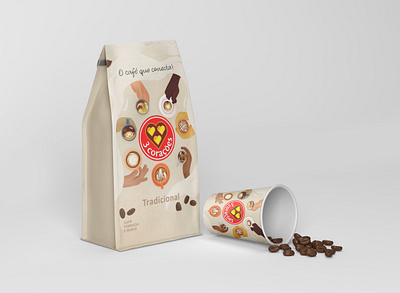 Advertising | Coffee that connects advertising branding design digital art graphic design illustration packaging