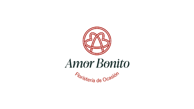 Amor Bonito Logotipo amorbonitofloristeria chiapas design flores flowerlogo heartlogo logo