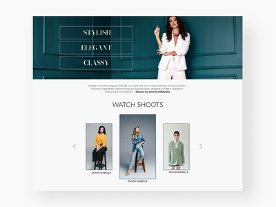 Fashion Website Section beauty elegant fashion green grey gucci landing page logo photo photoshoot picture section stylish ui ux versace video web design website woman