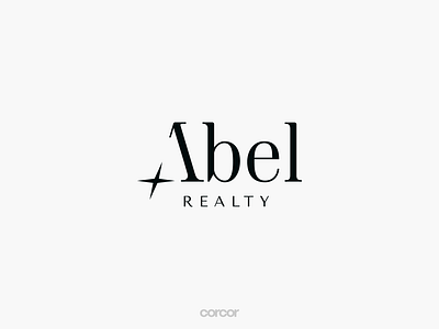 Abel Realty - Logo for Premier Listing Realtor branding brokerage graphic design home house logo real estate real estate agency real estate agent real estate broker real estate brokerage real estate logo realty residential wordmark wordmark logo