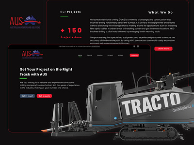 Australian Underground Solutions | Website Design | Insil branding graphic design ui